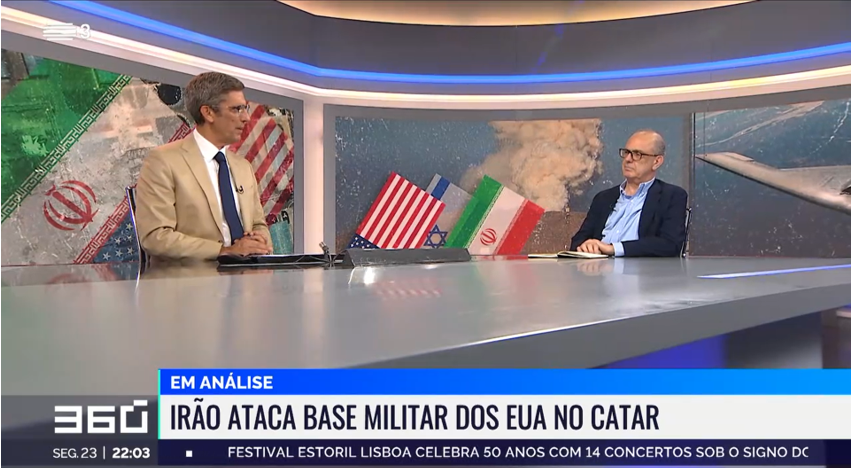 Comentário sobre o conflito no Médio Oriente entre Israel e o Irão no seguimento do ataque do Irão a uma base norte-americana no Catar.
RTP3 – Noticiário 360º, com o jornalista Vítor Gonçalves (23/06/25).
rtp.pt/play/p14320/e8…