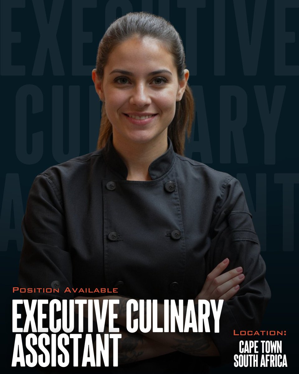 ConnectionChefs's tweet image. We are looking for an Executive Culinary Assistant to support a Michelin-star chef with travel, recipe development, photoshoots, training &amp;amp; planning. Cape Town-based with global travel.

How To Apply:
Email you CV to info@thechefsconnection.co.za