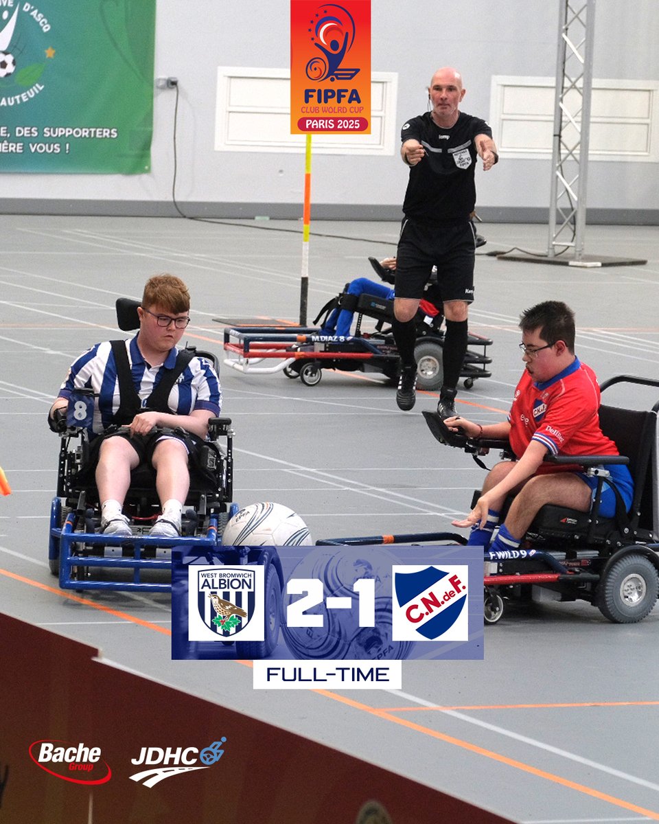 Beginning our <a href="/OfficialFIPFA/">FIPFA</a> Club World Cup campaign with a W. 🏆

Strikes from Brad Bates and Matt Gilbert give us a perfect start in Paris. 🎯

<a href="/WBA/">West Bromwich Albion</a> | <a href="/WBA_PFC/">WBA Powerchair Football Club</a> | <a href="/JDHCLtd/">JimDoranHandControlsLtd</a>