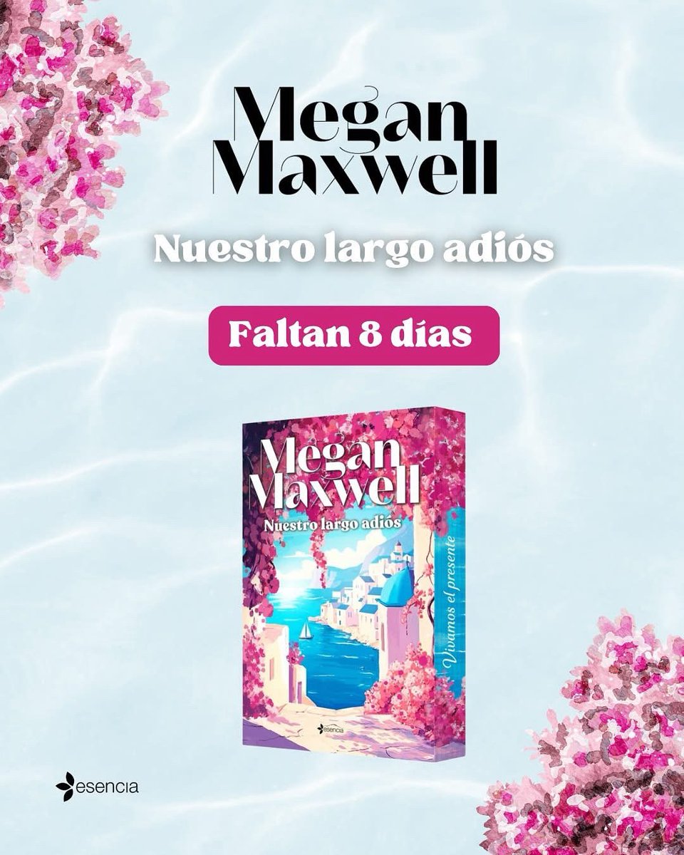 MeganMaxwell's tweet photo. Guerrera/os
Hoy quedan 8 días para...
"Nuestro largo adiós"
Besossss https://t.co/W6FZQX11Sw