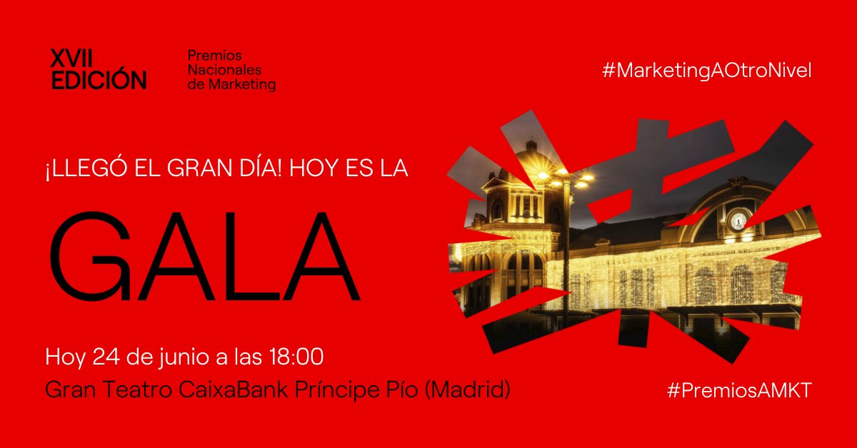Asociación de Marketing de España - AMKT (@amkt_es) on Twitter photo ¡Hoy celebramos la XVII gala de los #PremiosAMKT! 🏆
Una noche para reunir y reconocer el #MarketingAOtroNivel en un solo lugar.
¿Aún no tienes tu entrada? ¡Estás a tiempo! 👇
asociacionmkt.es/evento/gala-de…
#PremiosAMKT | <a href="/AdobeES/">Adobe España</a> | <a href="/Havas_ES/">Havas España</a> Media Network | <a href="/LLYC_Global/">LLYC</a> | ¡Hoy celebramos la XVII gala de los #PremiosAMKT! 🏆
Una noche para reunir y reconocer el #MarketingAOtroNivel en un solo lugar.
¿Aún no tienes tu entrada? ¡Estás a tiempo! 👇
asociacionmkt.es/evento/gala-de…
#PremiosAMKT | <a href="/AdobeES/">Adobe España</a> | <a href="/Havas_ES/">Havas España</a> Media Network | <a href="/LLYC_Global/">LLYC</a> |