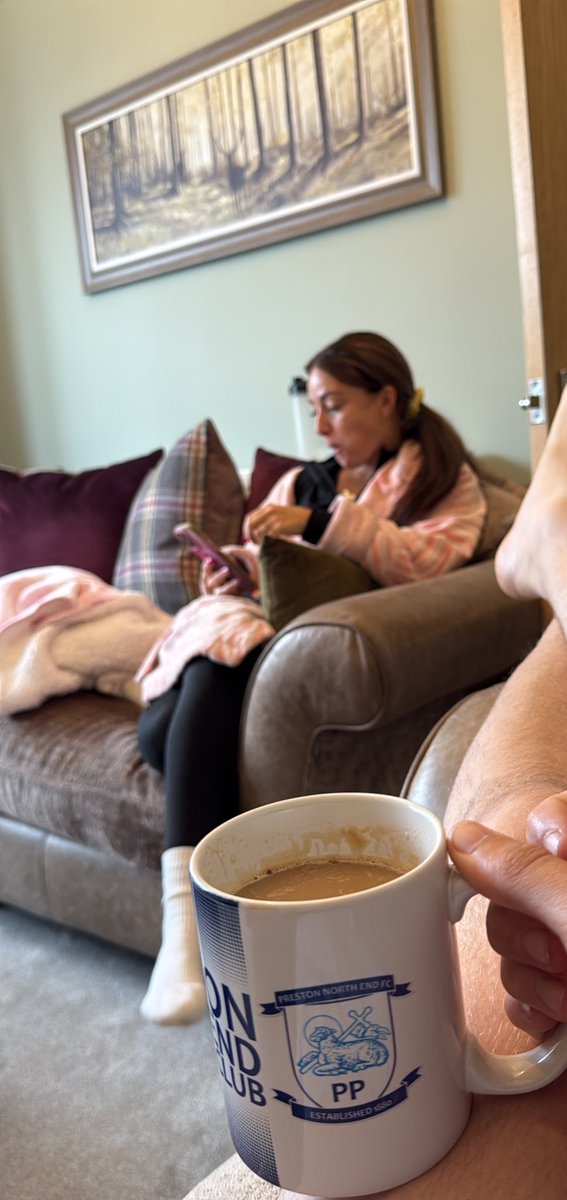 thespudbrothers's tweet image. Enjoying a nice cuppa with the mrs