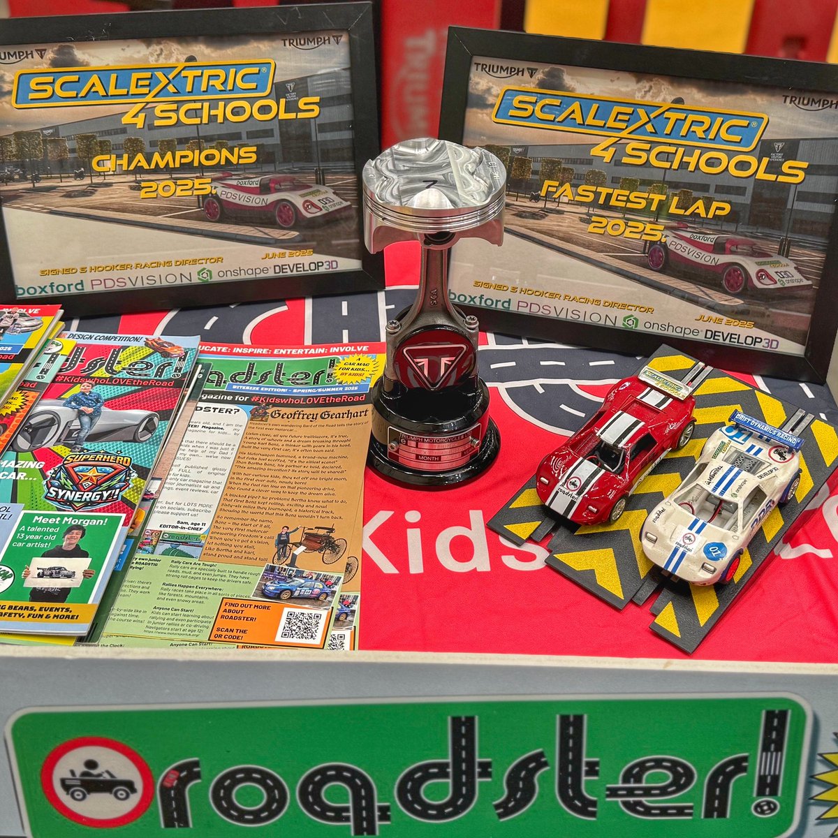 RoadsterMag's tweet photo. @RoadsterMag Magazine are proud sponsors of the @Scalextric4Sch 2025 Champions - @driftdynamicsr Drift Dynamics Racing.

Congratulations Team! https://t.co/h1RVKULJTm