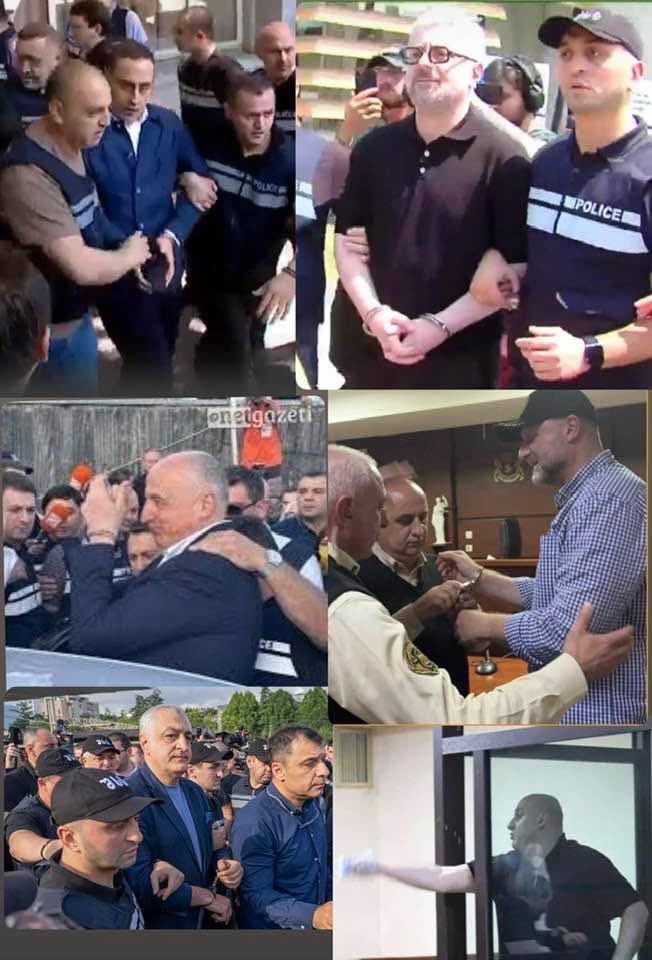 mariamgegu's tweet image. Happening in Georgia: 6 opposition leaders have been jailed by the @GeorgianDream41 party.
@Zuraja @NikaGvaramia212 @NikaMelia5 @vashadzegiorg lelo’s mamuka khazaradze and Badri Japaridze
#TerrorinGeorgia