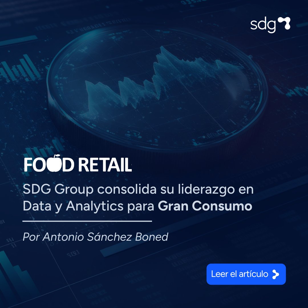 Consolidamos nuestro liderazgo en #GranConsumo con un crecimiento del 43% con respecto al año pasado, gracias a la confianza en un equipo de 300 expertos especializados en #IA para esta industria. Sigue leyendo aquí:
hubs.li/Q03tjgBw0 <a href="/food_retail/">FRS</a> #SDGGroup