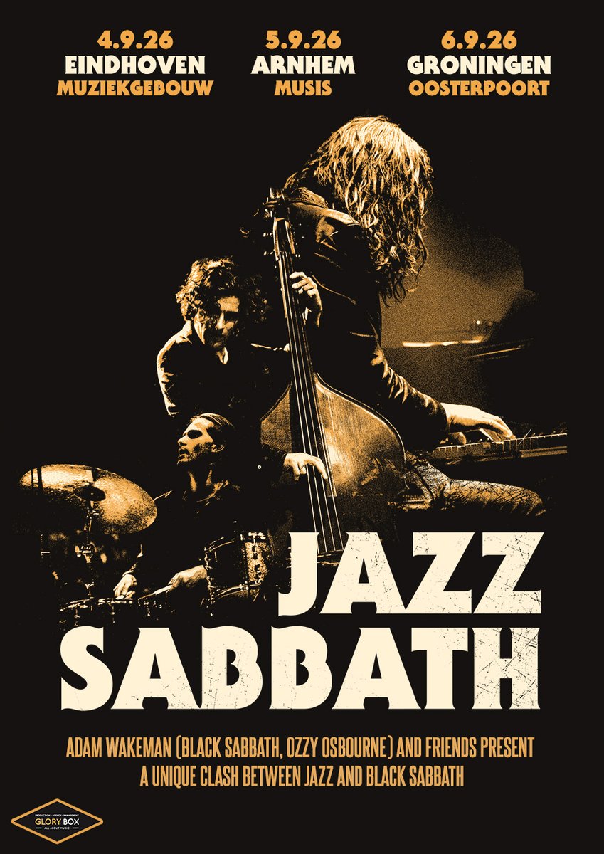 Jazz_Sabbath's tweet image. We'll be returning to The Netherlands 🇳🇱 next year. Already looking forward to it.
Tickets go on sale this Friday.
4 Sep: #Eindhoven
5 Sep: #Arnhem
6 Sep: #Groningen
#jazzsabbath #live #newshow #newsongs #oldsongs #jazz #blacksabbath #blacksabbathfans #livejazz #netherlands