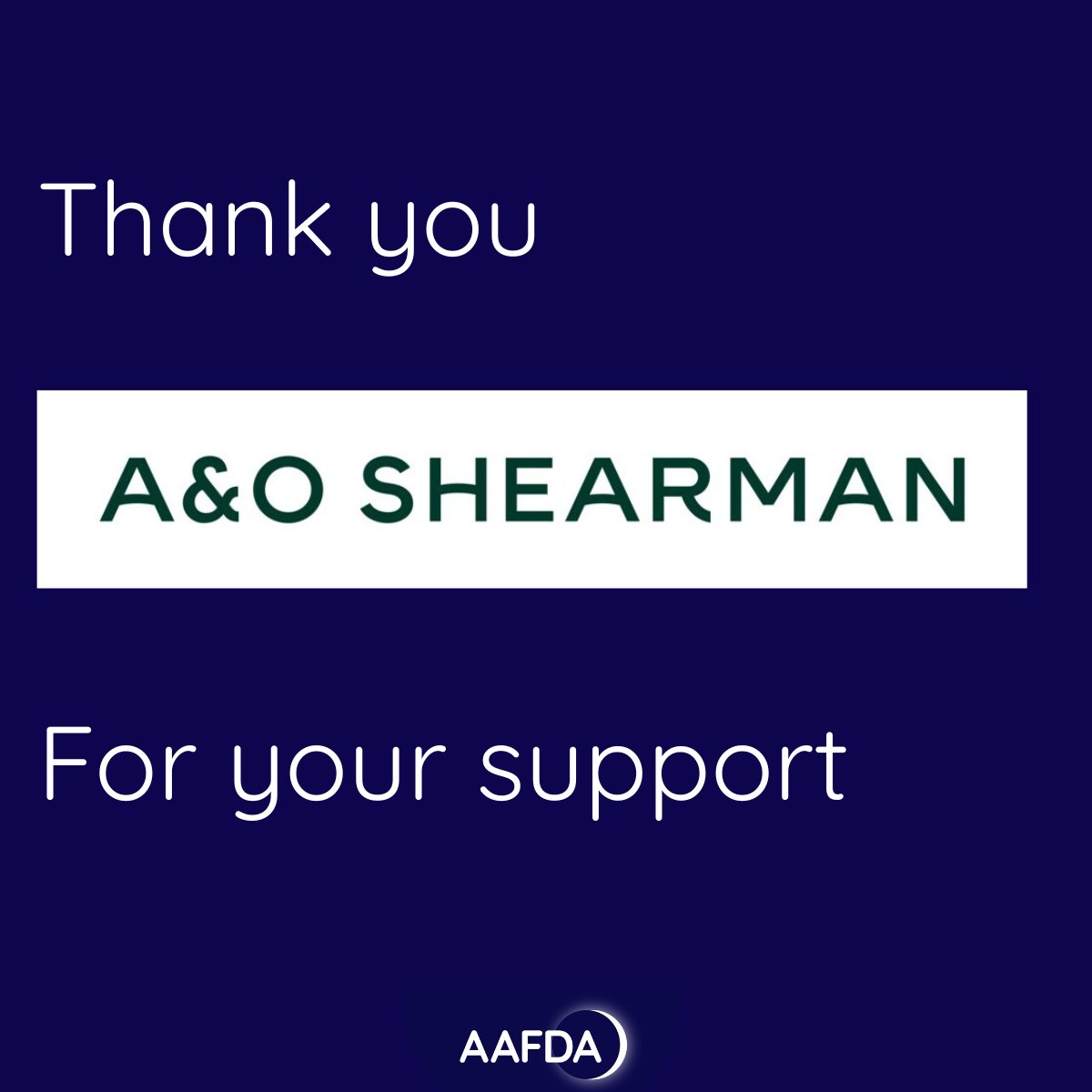 AAFDA6's tweet image. We are incredibly grateful to The A&O Shearman Foundation's London Grants Program for supporting our work with families who have lost loved ones to domestic abuse. Your support is making a real difference.