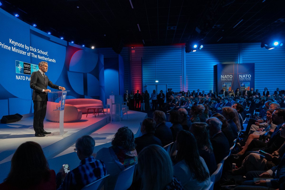 This is a proud moment for the Netherlands: with the opening of the Public Forum, the #NATOsummit has officially begun. This is the first time that a NATO Summit is taking place in our country, a milestone for a country that has always highly valued transatlantic cooperation.