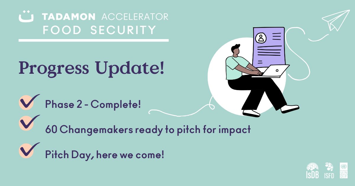 Tadamon - CSO Empowerment (@csotadamon) on Twitter photo 60 Changemakers have completed Phase 2 of the #Tadamon Accelerator, sharpening their skills in impact, leadership & fundraising. Next up: Pitch Day—where $850K in grants await their bold ideas! 💡🌍 <a href="/isdb_group/">IsDB Group</a> <a href="/ISFD_IsDB/">Islamic Solidarity Fund for Development (ISFD)</a> <a href="/UNDPEurasia/">UNDP Eurasia</a> 60 Changemakers have completed Phase 2 of the #Tadamon Accelerator, sharpening their skills in impact, leadership & fundraising. Next up: Pitch Day—where $850K in grants await their bold ideas! 💡🌍 <a href="/isdb_group/">IsDB Group</a> <a href="/ISFD_IsDB/">Islamic Solidarity Fund for Development (ISFD)</a> <a href="/UNDPEurasia/">UNDP Eurasia</a>