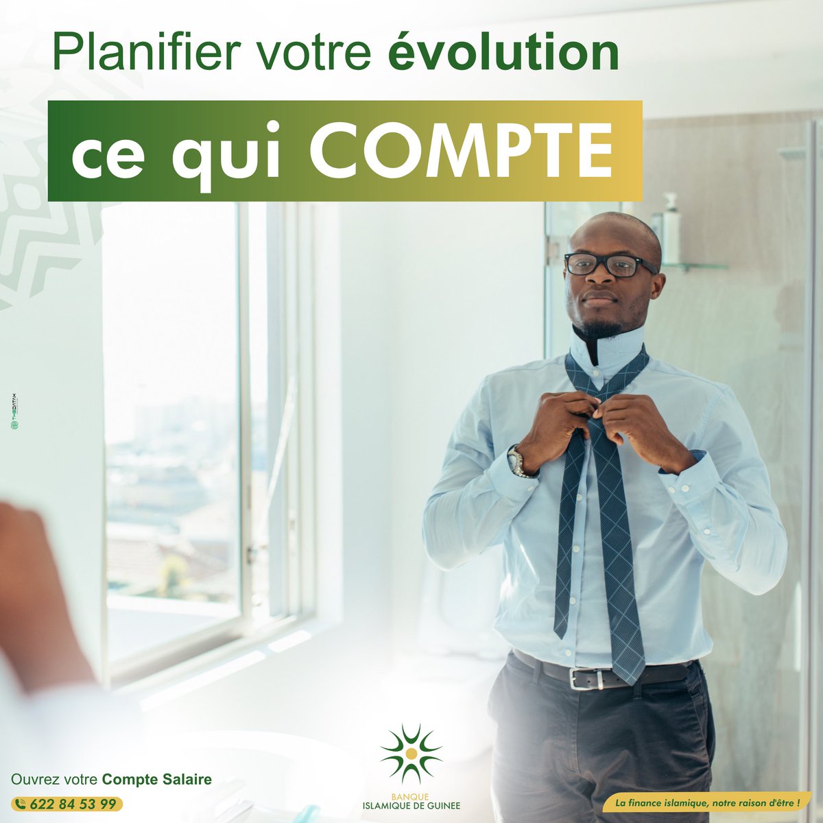 Votre carrière mérite une gestion fluide et sécurisée de vos revenus. 

Grâce à votre compte salaire, accédez à vos fonds en toute simplicité et bénéficiez de services exclusifs qui vous rapprochent de vos objectifs.

#Cequicompte
#BanqueIslamiquedeGuinee #Compte #Salaire #Banque