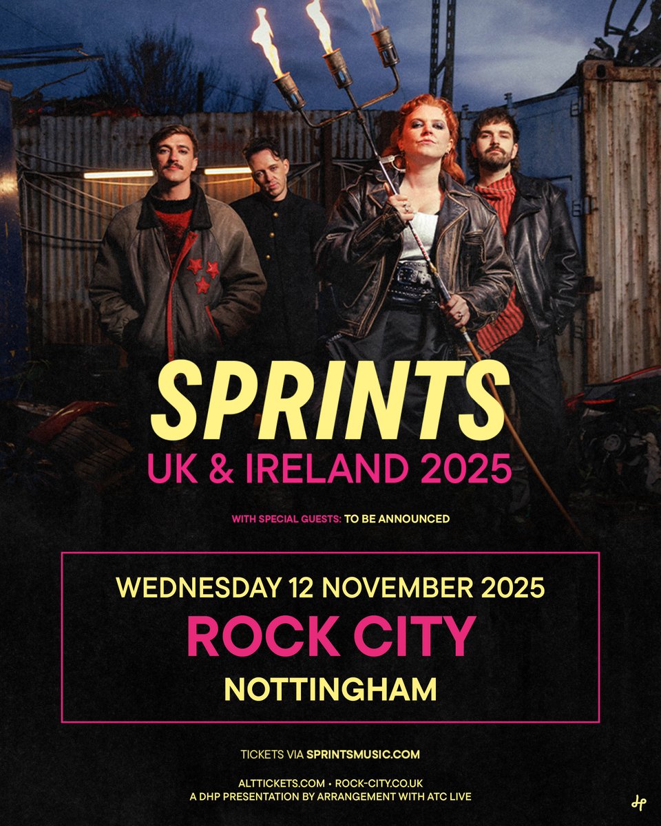 🚨 GIG NEWS 🚨

Dublin born garage punk rock quartet <a href="/SPRINTSmusic/">SPRINTS</a> will play the Rock City stage this November!

🎟️ Presale sign-up 👉 arep.co/p/sprints-rcp

🎟️ General sale: Friday, 10am. Set a reminder 👉 tinyurl.com/3vud98a6