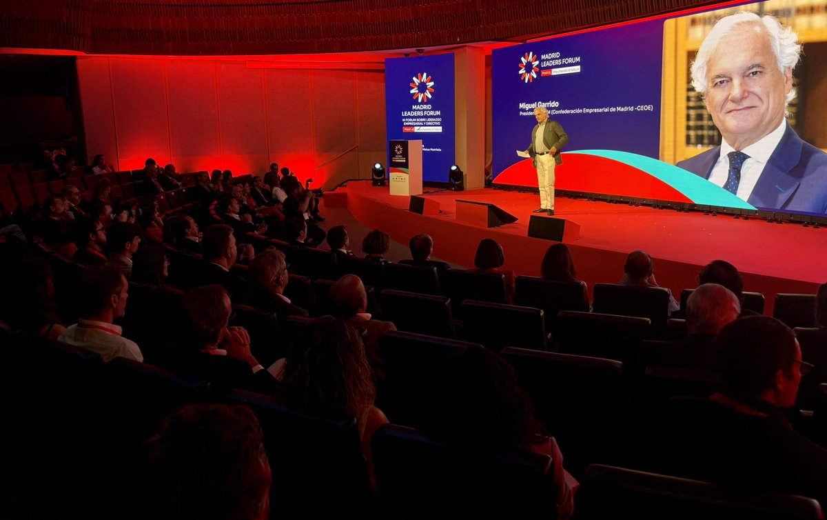 🔴#MLF2025 | Acudo al <a href="/MadLeadersForum/">MADRID LEADERS FORUM</a> organizado por <a href="/_CEIM_/">𝗖𝗘𝗜𝗠</a>, un encuentro que reúne a los líderes del #tejidoempresarial de nuestro país para debatir sobre los retos que afrontan nuestras #empresas en un entorno económico y social en constante cambio. El acto ha estado