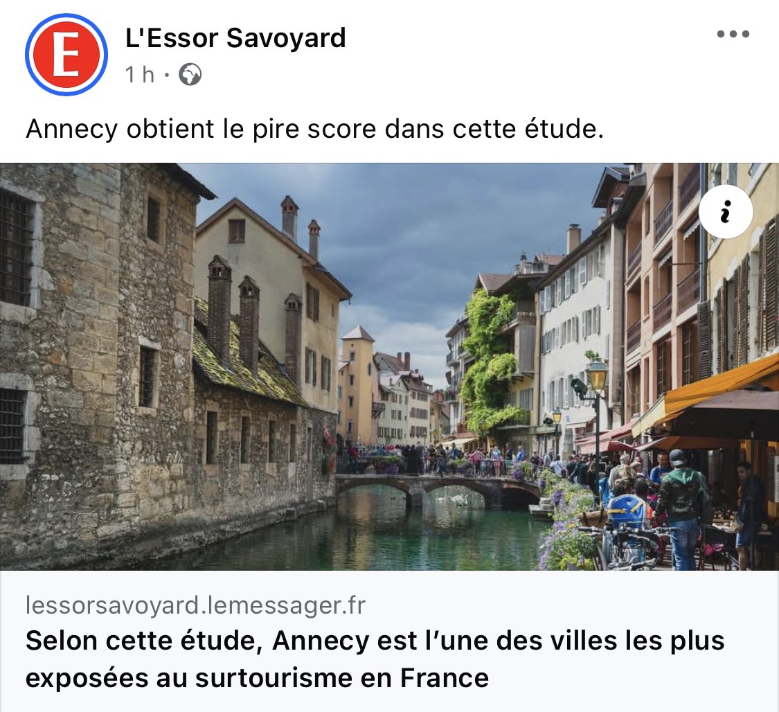 #Annecy est l’une des villes les plus exposées au #surtourisme. Ne venez pas en vacances à #Annecy !
lessorsavoyard.lemessager.fr/649337362/arti…