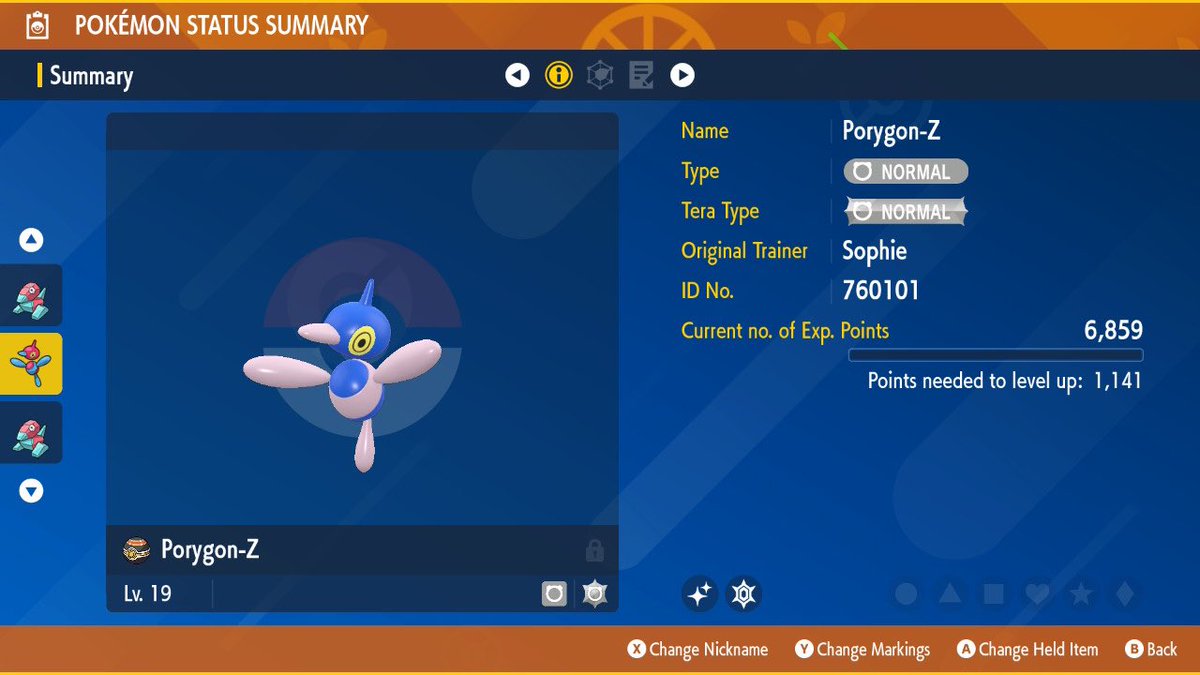 SharpOriginals's tweet photo. Evolved one of my Porygon into a Porygon-Z to complete the line! Love this pokemon line such amazing colouring! #shinypokémon #pokemon #shinydex #pokemonscarletandviolet https://t.co/siAnN5rj9T