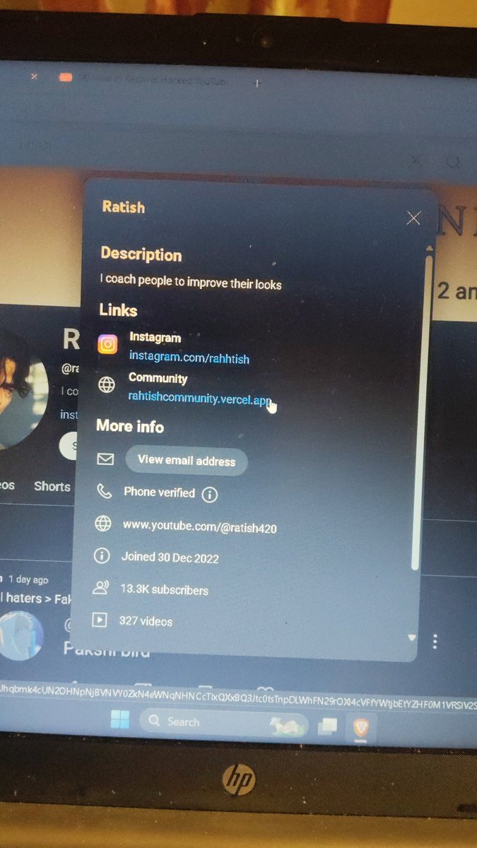 ShortsVict76182's tweet photo. My Youtube Account Ratish Has been hijacked and I have no access to this email now. 
Please help me get this account back ASAP
Channel URL : https://t.co/IGMNsPQ7uT
@TeamYouTube @YouTube @TeamYouTubeIN https://t.co/bArilpoaI7