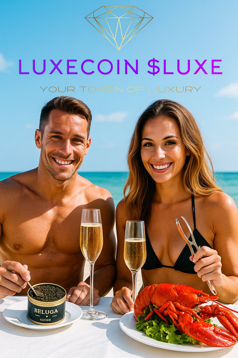 While $LUXE holders are having a lobster and caviar lunch on the beach 🏝️🦞 , LuxeCoin $LUXE gains a clean 17% in 24 hours. Buy yours: pump.fun/9QoUiDa9bM7hBD…