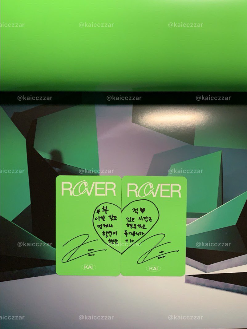 kaicczzar's tweet image. After xx years, I finally completed KAI’s Rover photocards. 🖤💚

This era wasn’t just about music or merch, it was when I loved freely, fully, and fearlessly as a fan. I streamed, collected like it was sacred, and screamed like my heart couldn’t hold it in.