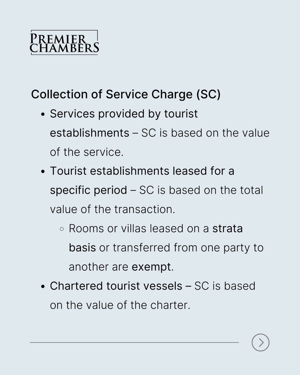 PremierChambers's tweet photo. A comprehensive overview of service charge collection, registration, and compliance requirements for businesses in the Maldives' tourism industry. https://t.co/Q4GknKl3ui