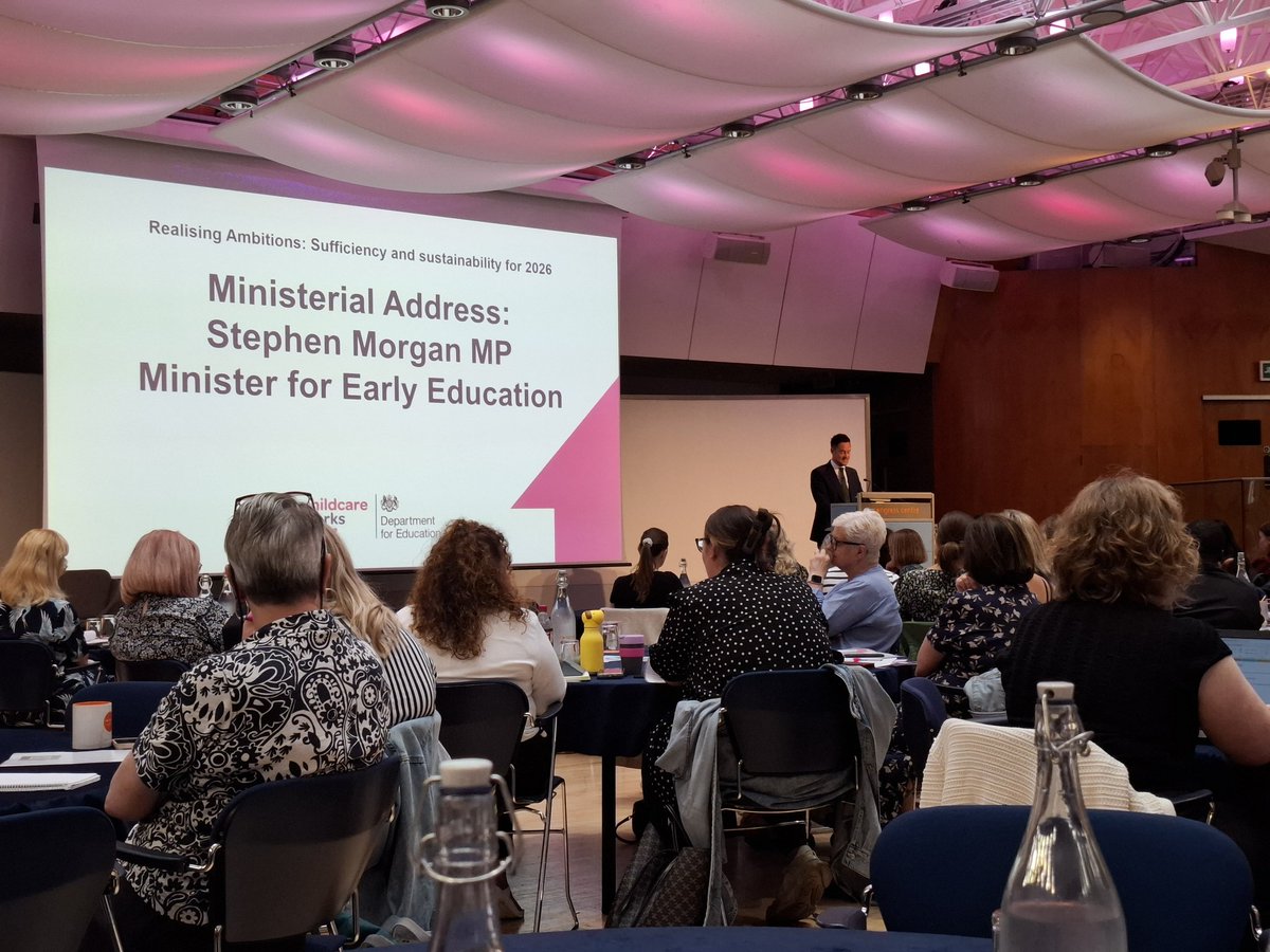 Catherine McLeod MBE (@dingleyceo) on Twitter photo Packed room at Childcare Works conference for local authorities. Hearing from <a href="/StephenMorganMP/">Stephen Morgan MP</a> about how gov is centring #earlyyears & rolling out expanded entitlements. Look forward to working together to ensure every child with #SEND accesses early education. <a href="/Dingley/">Dingley's Promise</a> <a href="/Coram/">Coram</a> Packed room at Childcare Works conference for local authorities. Hearing from <a href="/StephenMorganMP/">Stephen Morgan MP</a> about how gov is centring #earlyyears & rolling out expanded entitlements. Look forward to working together to ensure every child with #SEND accesses early education. <a href="/Dingley/">Dingley's Promise</a> <a href="/Coram/">Coram</a>