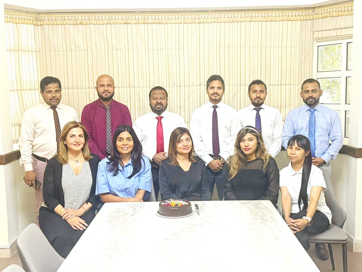 mundhu_maldives's tweet photo. Marked the #DayOfWomenInDiplomacy with a special celebration led by our dynamic women diplomats at the @MDVinUAE. I applaud the remarkable women whose leadership and commitment are at the heart of the 🇲🇻 foreign policy and diplomatic success story. #WomenInDiplomacy @MoFAmv https://t.co/H1SPAeh8zv