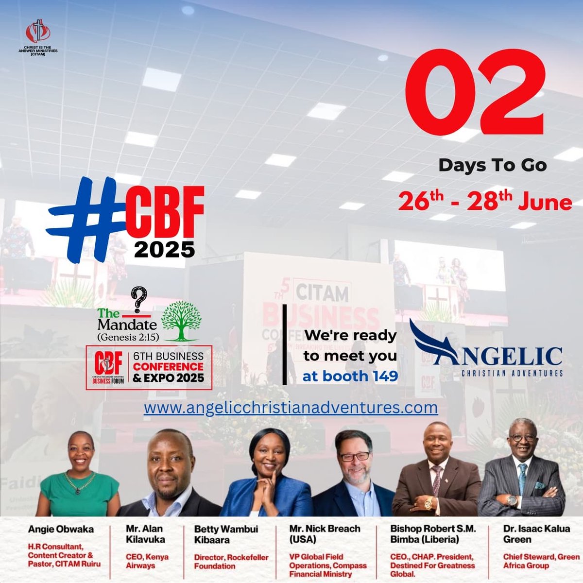a_c_adventures's tweet photo. Visit us at BOOTH 149 and learn more about us, get information about our packages and stand a chance of walking away with some goodies. 😃🎁

🗓️ Date: 26th - 28th June 2025
⏰ Time: 8:00 AM - 4:00 PM
📍 Venue: CITAM Karen &amp; Gardens

📞 0711 124145 / 0736 393149 / 0701 449732 https://t.co/SXr8UUiq4G