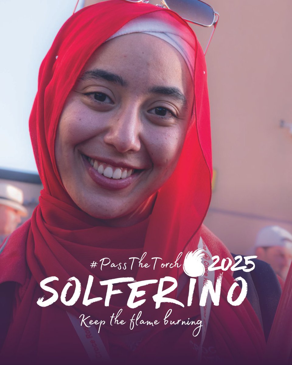 ifrc's tweet photo. Year after year, thousands of Red Cross and Red Crescent volunteers and staff from around the world gather in Solferino, Italy, to celebrate the history of our movement.  

Thank you volunteers for lighting up the world with your kindness.  

Thank you for keeping the #Solferino flame burning.🕯️