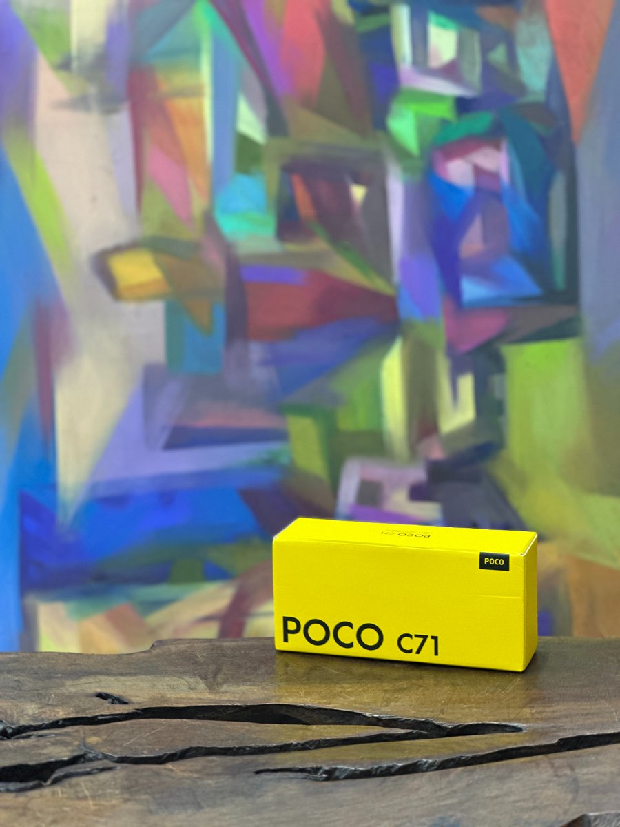 PocoNigeria's tweet photo. Paint your life. Power your day.
POCO C71 — made for creatives, dreamers, and everyday doers.
#POCOC71 #CreativityUnboxed #POCONigeria https://t.co/YdyJ4LAqcr