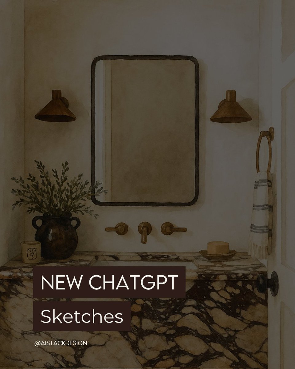 aistackdesign's tweet photo. From a pencil sketch to annotated materials — all in minutes.
Imagine what this means for concept drawings now.

This is what AI can do — and we're just getting started.

#AI #AIDesign #ChatGPT #DesignInnovation https://t.co/XbYKEZnUoh