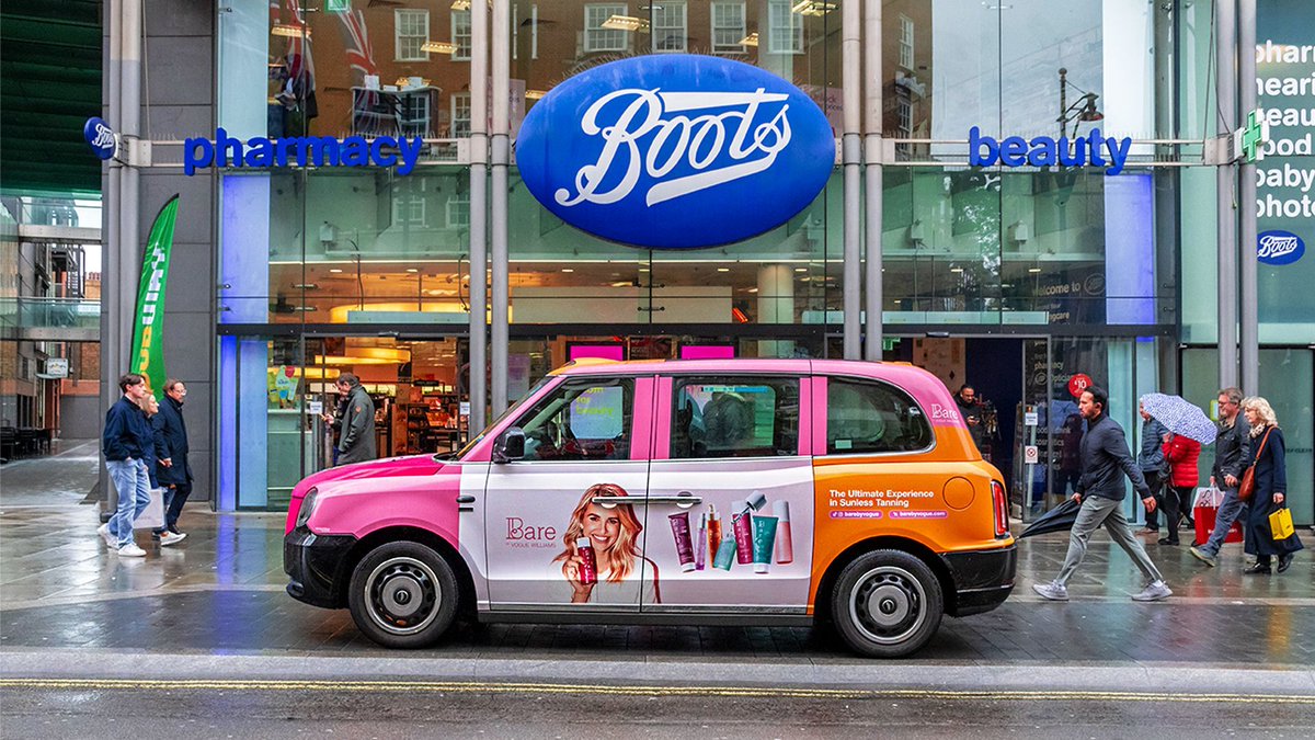 UbiquitousTaxis's tweet image. Taxis are a mobile billboard that create curiosity and prompt action. This campaign for Bare By Vogue shows how Taxis can prompt audiences to try a new skincare experience for themselves!
#brandawareness
#taxiadvertising
#creativeadvertising