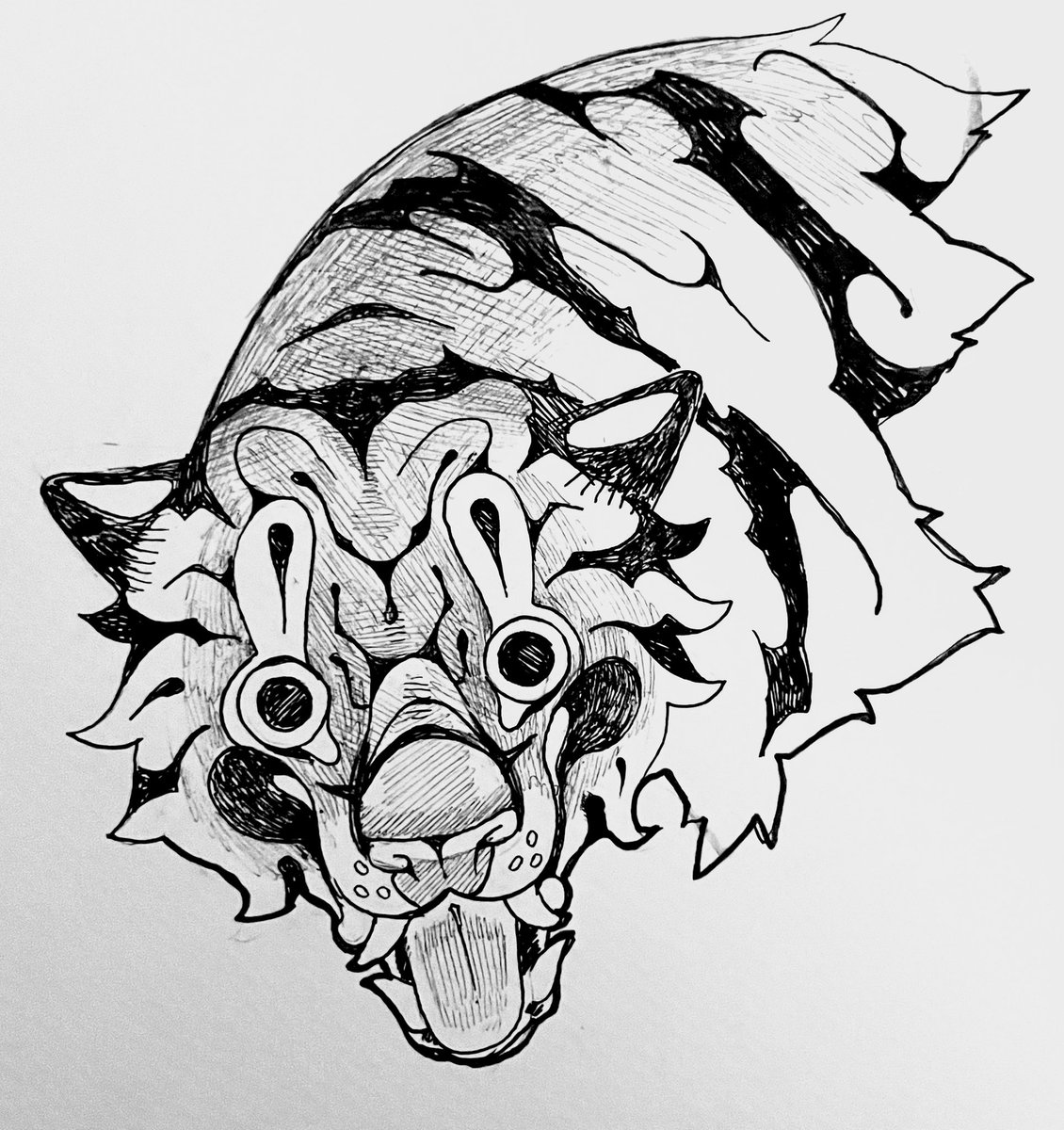 SPEBAX's tweet photo. 🐅 tattoo portfolio practice https://t.co/0AeuZ1XH8V