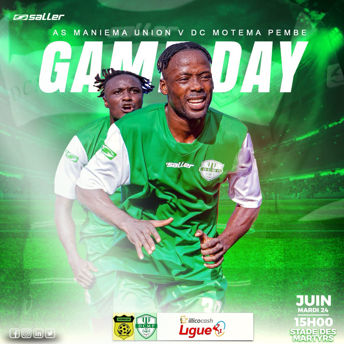 🆚 AS MANIEMA UNION
🕰 15H00 Kinshasa | 14H00 Goma
🏟️ Stade des Martyrs
#Playoffs
#MotemaPembe, #SportSaller