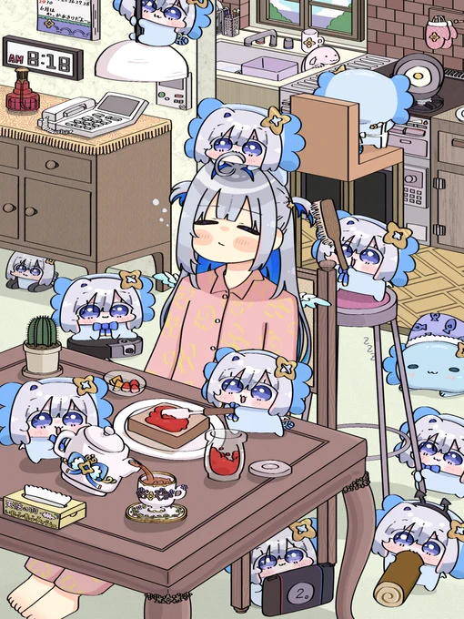 朝支度かなたそちゃん #かなたーと