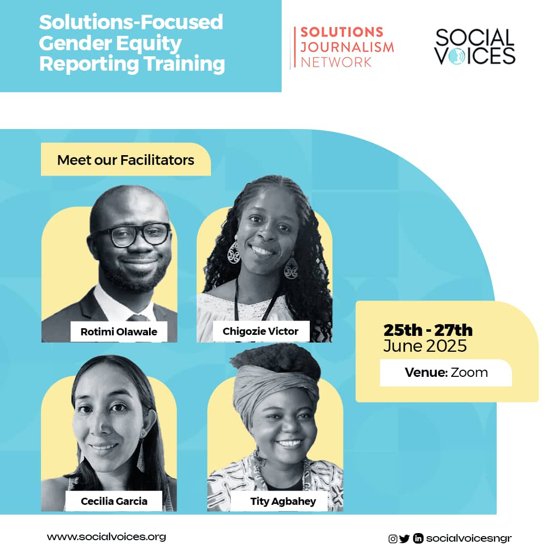 How can journalism drive real progress on gender equity?

Meet the facilitators of the Solutions Focused Gender Equity Reporting training. These seasoned experts will guide journalists across West Africa to report with depth, use data, and spotlight the solutions driving equity.