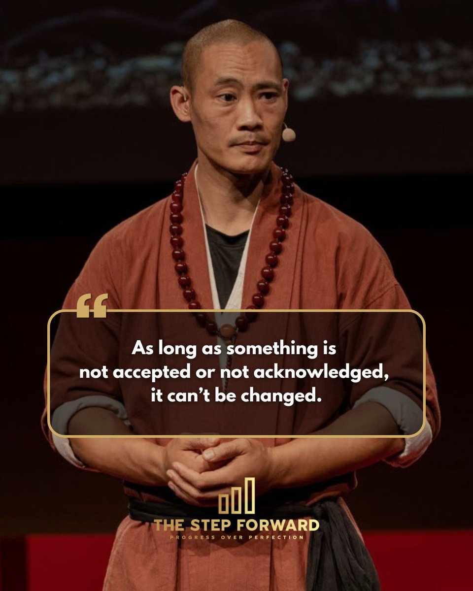 the_stepforward's tweet photo. Tough truth: You can’t change what you won’t face.
No matter how much you hustle, meditate, or strategize—denial is a dead end.

The first move in growth? Radical self-honesty.
Acknowledge the pattern. Accept the emotion. Then you can shift it. https://t.co/PvISJxEmFp