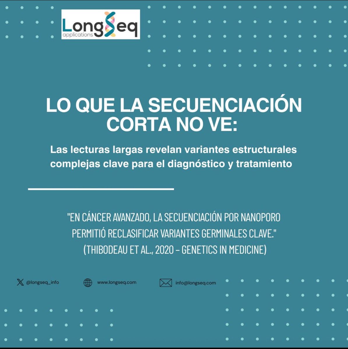 LongSeq Applications (@longseq_info) on Twitter photo ¿𝗣𝗼𝗿 𝗾𝘂𝗲 𝘀𝗲𝗴𝘂𝗶𝗿 𝗱𝗲𝗽𝗲𝗻𝗱𝗶𝗲𝗻𝗱𝗼 𝘀𝗼𝗹𝗼 𝗱𝗲 𝘁𝗲𝗰𝗻𝗼𝗹𝗼𝗴𝗶𝗮𝘀 𝗱𝗲 𝗹𝗲𝗰𝘁𝘂𝗿𝗮 𝗰𝗼𝗿𝘁𝗮 𝗽𝗮𝗿𝗮 𝗿𝗲𝘀𝗼𝗹𝘃𝗲𝗿 𝗰𝗮𝘀𝗼𝘀 𝗴𝗲𝗻𝗲𝘁𝗶𝗰𝗼𝘀 𝗰𝗼𝗺𝗽𝗹𝗲𝗷𝗼𝘀?
longseq.com
info@longseq.com ¿𝗣𝗼𝗿 𝗾𝘂𝗲 𝘀𝗲𝗴𝘂𝗶𝗿 𝗱𝗲𝗽𝗲𝗻𝗱𝗶𝗲𝗻𝗱𝗼 𝘀𝗼𝗹𝗼 𝗱𝗲 𝘁𝗲𝗰𝗻𝗼𝗹𝗼𝗴𝗶𝗮𝘀 𝗱𝗲 𝗹𝗲𝗰𝘁𝘂𝗿𝗮 𝗰𝗼𝗿𝘁𝗮 𝗽𝗮𝗿𝗮 𝗿𝗲𝘀𝗼𝗹𝘃𝗲𝗿 𝗰𝗮𝘀𝗼𝘀 𝗴𝗲𝗻𝗲𝘁𝗶𝗰𝗼𝘀 𝗰𝗼𝗺𝗽𝗹𝗲𝗷𝗼𝘀?
longseq.com
info@longseq.com