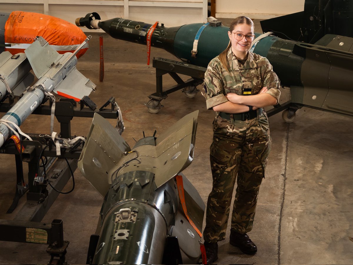 23rd June 2025 was International Women in Engineering day and this week we are proudly celebrating engineers who chose to begin their careers within Defence.

Air Recruit Cook is currently training to be a Weapons Technician within Number 2 School of Technical Training.