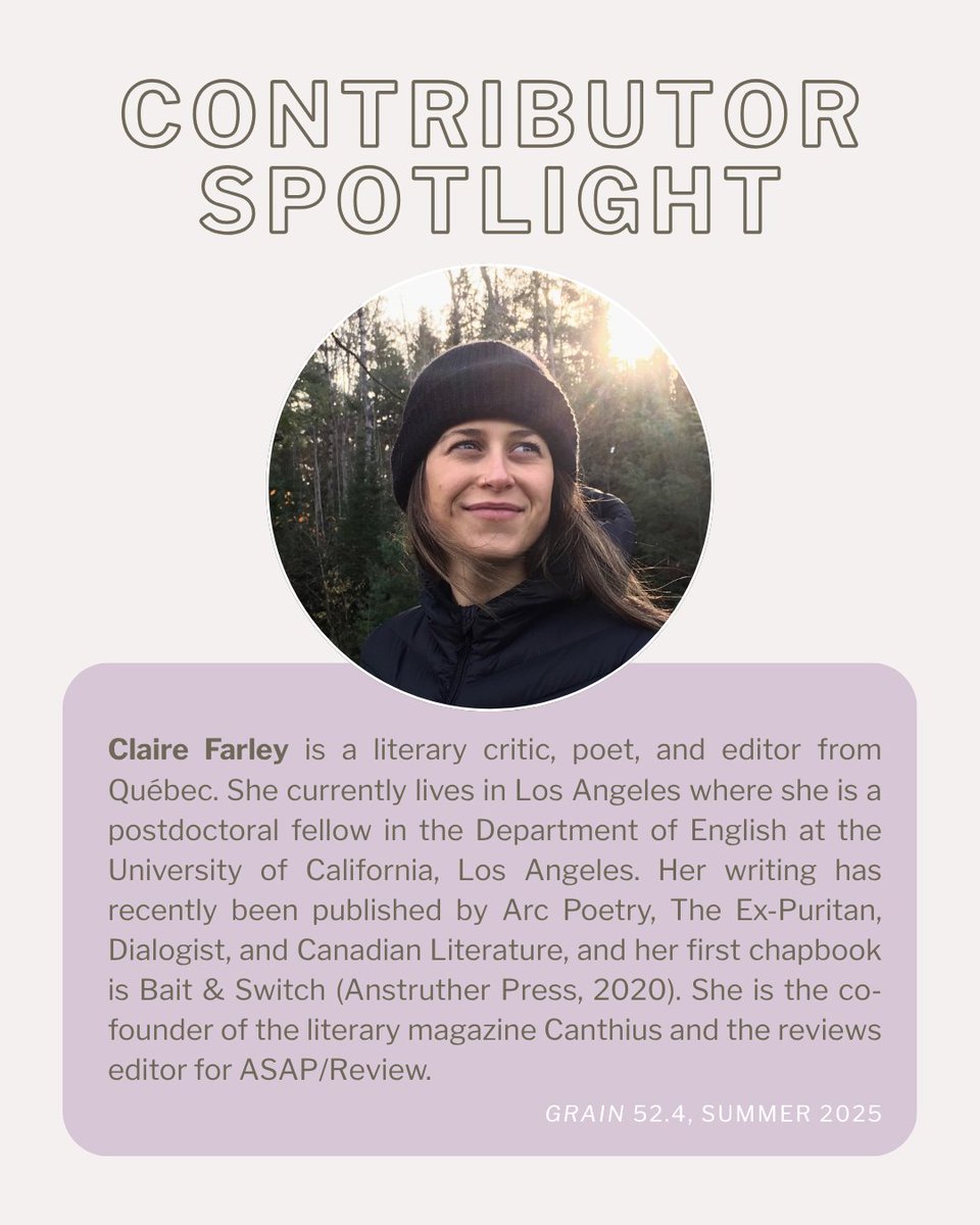 52.4 CONTRIBUTOR SPOTLIGHT: CLAIRE FARLEY!