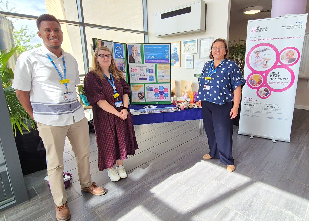 CPFT_Research's tweet image. 👋 Our Research PPIE team are set up and ready to meet staff @ the Cavell Centre in Peterborough until 1pm today!
Drop in for a chat and find out why it's so important to involve patients & carers in #research + what you can do to help people get involved to improve healthcare.