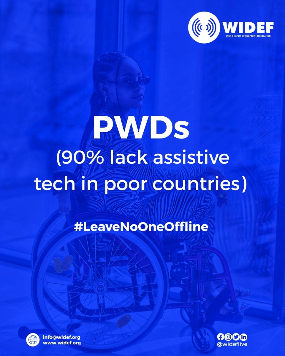 wideflive's tweet photo. 90% of persons with disabilities in low-income countries don’t have access to assistive technology.
This is also a human rights issue.
Everyone deserves tools that support their ability to learn, work, and thrive.
Digital inclusion must include everyone.
#LeaveNoOneOffline https://t.co/fdIUGz5I6H