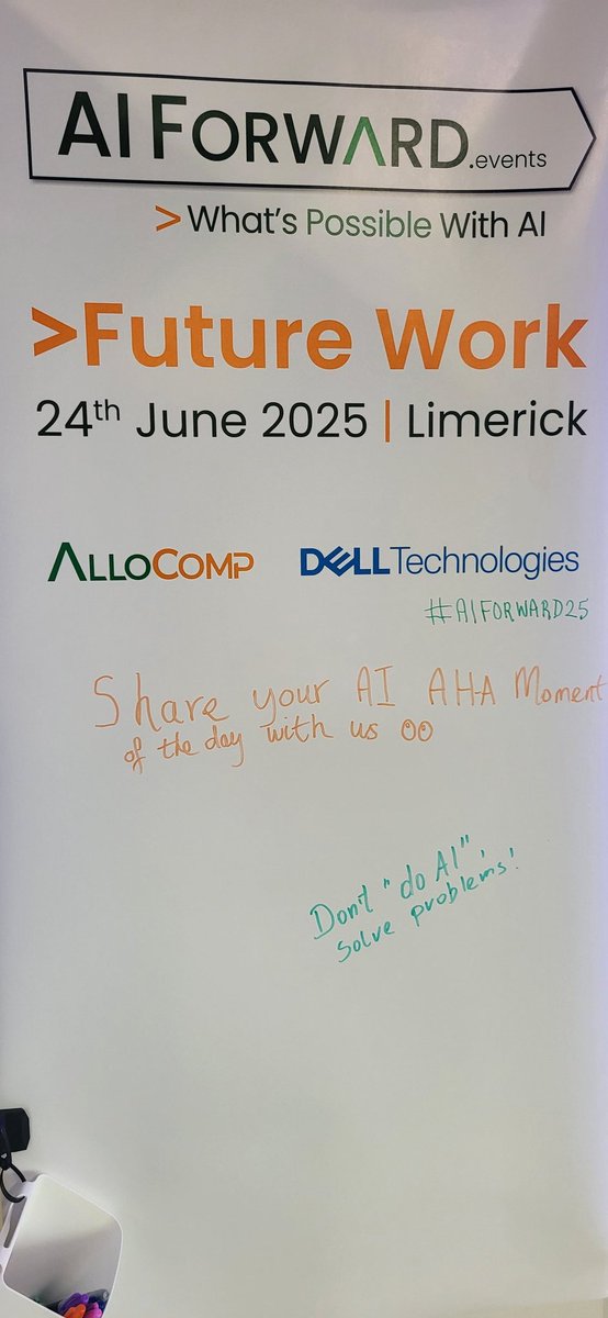 EventfulPepper's tweet image. Laura Hanlon, Solution Architect for Edge Manufacturing is speaking with our audience today at AlloComp AI Forward &amp;gt;Future Work at @DellTech 

#AIEdge #AIOptimisation #AIFORWARD25