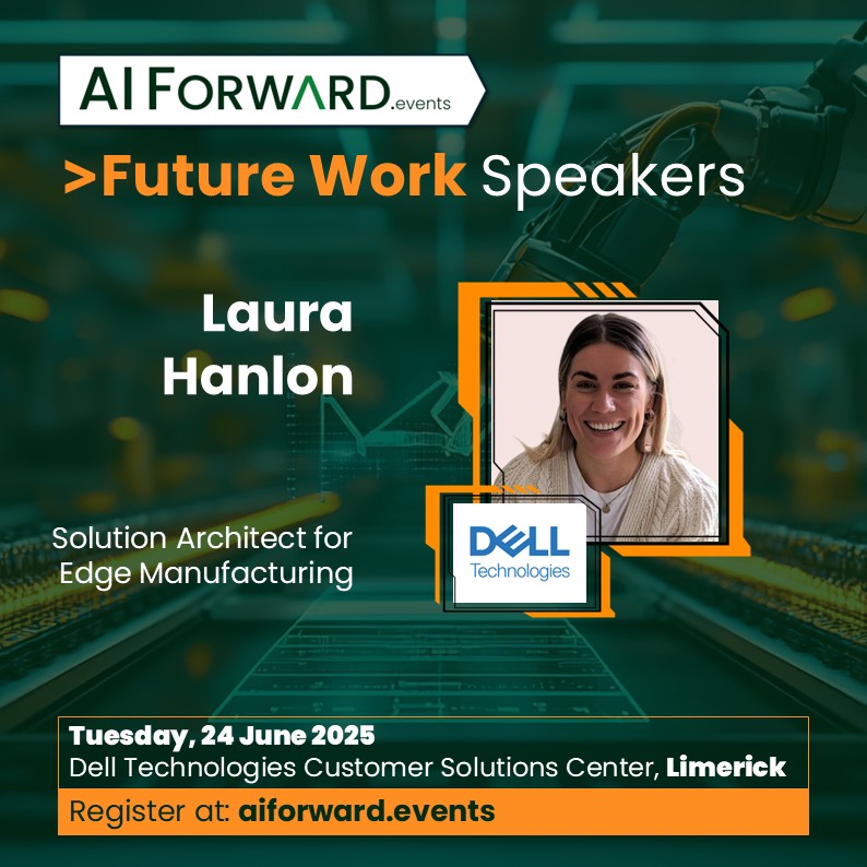 EventfulPepper's tweet image. Laura Hanlon, Solution Architect for Edge Manufacturing is speaking with our audience today at AlloComp AI Forward &amp;gt;Future Work at @DellTech 

#AIEdge #AIOptimisation #AIFORWARD25