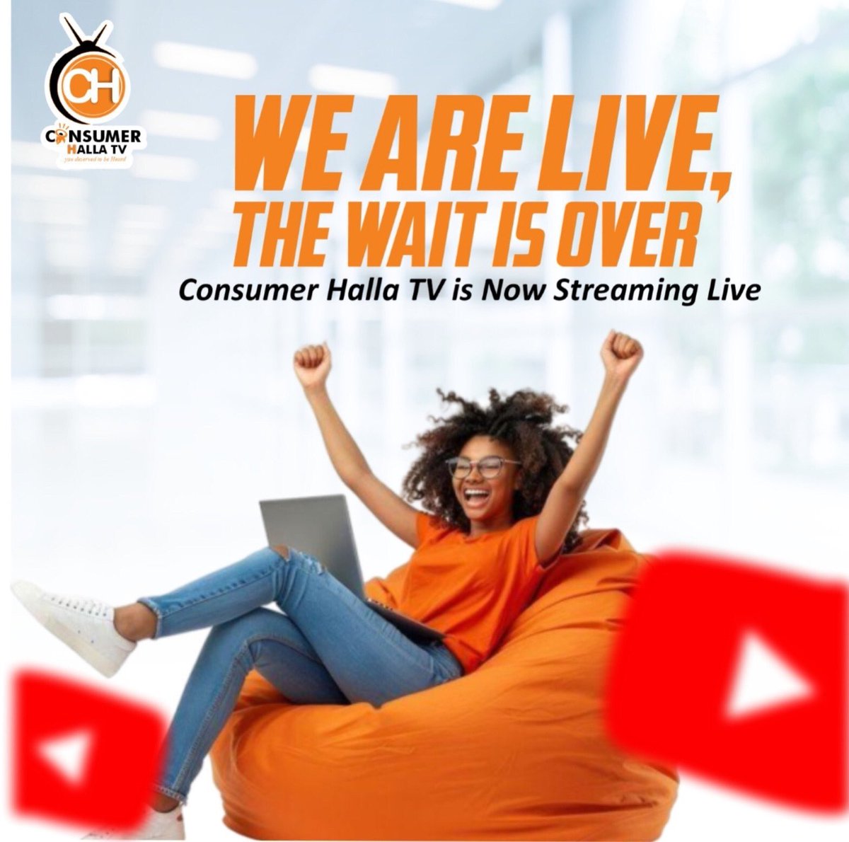consumerhalla's tweet photo. @Ghana_Ronaldo 🚀 Welcome to a new era of consumer power! ConsumerHalla TV is LIVE on YouTube, Mon–Fri 8AM–6PM. Real stories. Bold voices. Truth that matters. 💥 Tune in now: https://t.co/roO4Iz2hL1…
#consumers #advocacy #nigerianews #consumerProtection #consumeraffairs https://t.co/qTTyNN3kEs