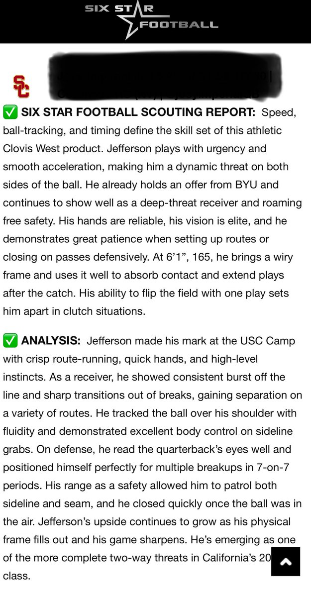 Appreciate <a href="/sixstarfootball/">Six Star Football | PLUS+</a> for the scouting report, I had a great time!🔴🟡