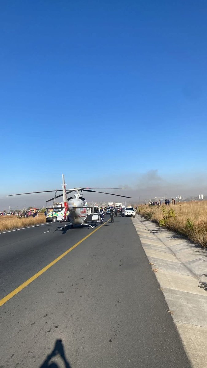 Serious accident on N14 near Diepsloot towards Centurion, road closed. Expect major delays.