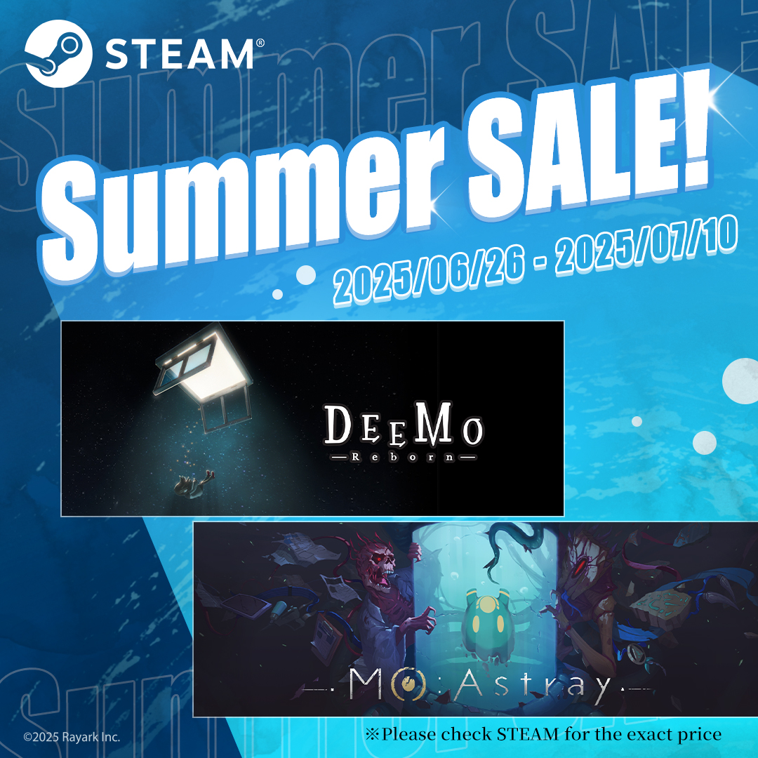 ⛱️ Steam 2025 サマーセール！⛱️
⏰ 期間：2025/06/26 - 2025/07/10 (GMT+8)

灼熱の真夏は
MOと一緒に刺激的な冒険をしよう！

※地域やタイムゾーンによってセール期間が異なります、詳細はSteamに表示されている情報をご参照ください。