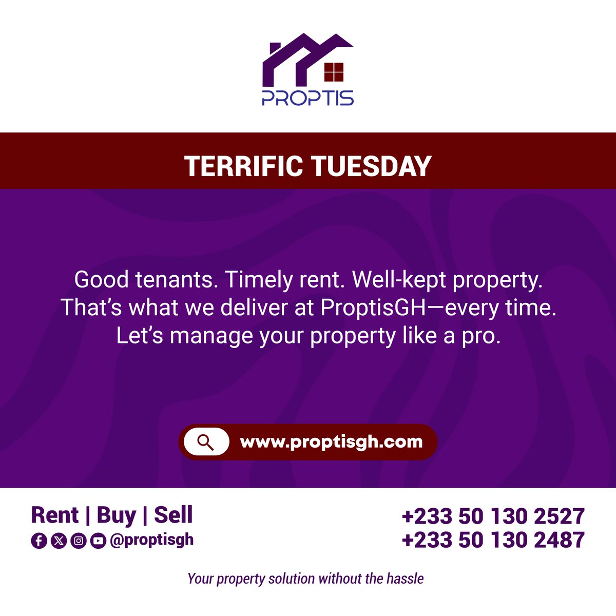 ProptisGh's tweet photo. Your property deserves presidential management and that’s exactly what we deliver.
#proptisgh #eastlegon #letsrent #decor #talkproptis #ghanaproperty #apartment #terrifictuesday #luxuryhomes #property #sale #rent #tseaddo #ghana #realtor https://t.co/lBaA39O3b8