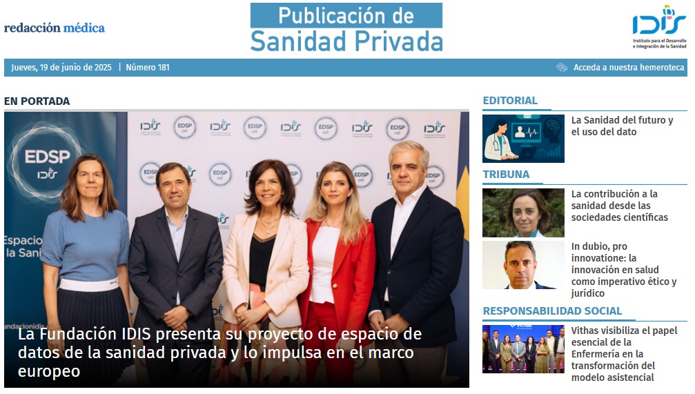 mvillanuevafer's tweet image. Este mes de junio trae novedades: presentamos el Espacio de Datos de la Sanidad Privada (#EDSP) y lanzamos el podcast #SanasCompañías.
Descubre toda la actualidad del sector en el Periódico de la Sanidad Privada.
👉 sanidadprivada.publicacionmedica.com/edicion/2025-0…