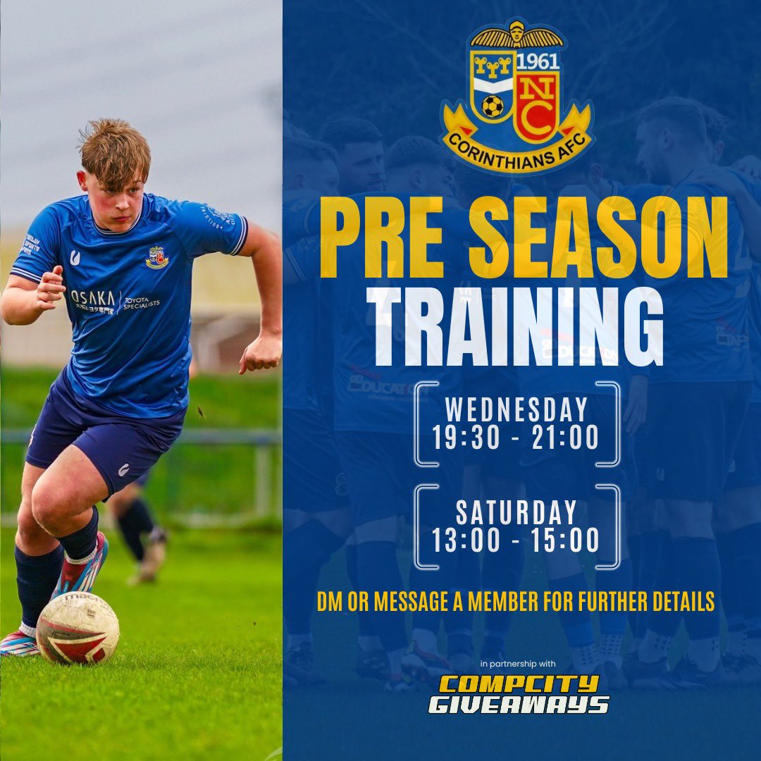 As our senior sides look ahead to the new season, pre-season training begins this week - starting Wednesday 25th June, followed by a weekend session on Saturday 28th June

For the purpose of numbers, we ask anyone planning to attend to get in touch with us in advance

UTC💙