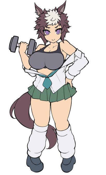 メジロライアン初描きしてみたもののデザインの方向性が美少女キャラとは正反対すぎて納得のいく物にはならない気がする…これは習作って感じでいいんだろうな。 